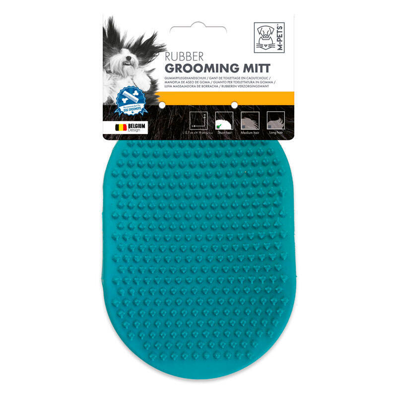 M-Pets (М-Петс) Rubber Grooming Mitt - Гумова рукавиця для грумінгу котів та собак (1 шт.) в E-ZOO