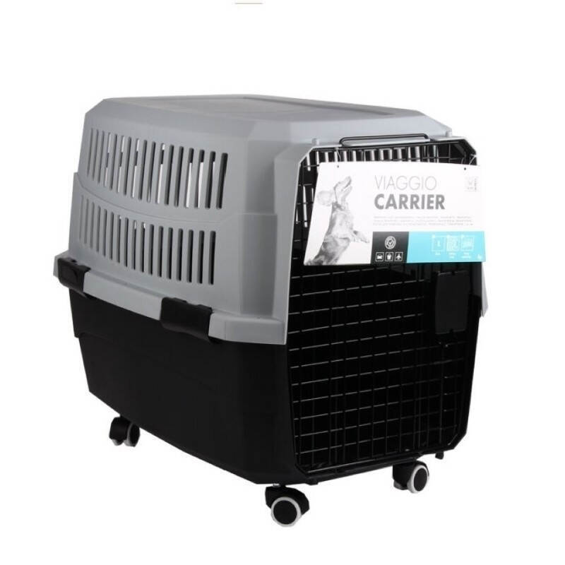 M-Pets (М-Петс) Viaggio Carrier-L IATA - Пластиковая переноска, соответствующая стандартам IATA для собак весом до 22 кг (81,3х56х58,5 см) в E-ZOO