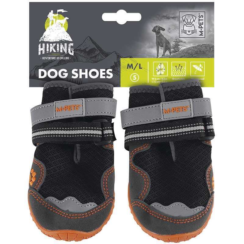 M-Pets (М-Петс) Hiking Dog Shoes - Обувь для пешего туризма для собак (1 пара) (XS-S/2# (4,5x5,8 см)) в E-ZOO