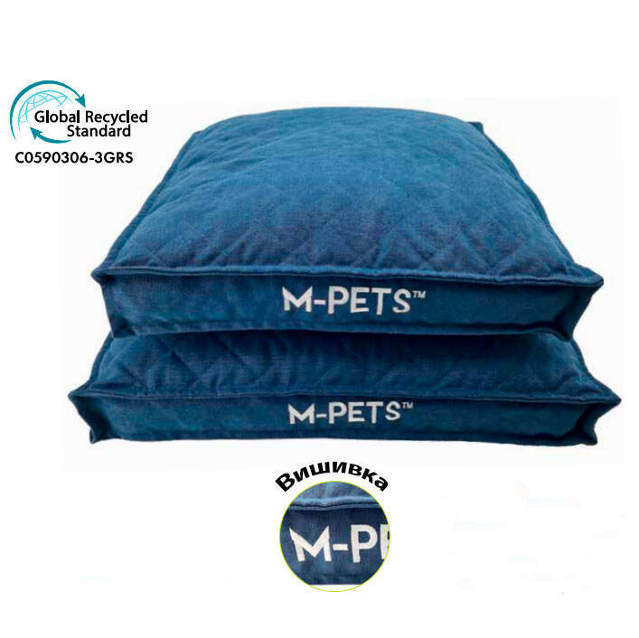 M-Pets (М-Петс) Earth Eco Cushion - Еко-подушка з чохлом, що знімається, й ручкою для собак та котів (55х55х8 см) в E-ZOO