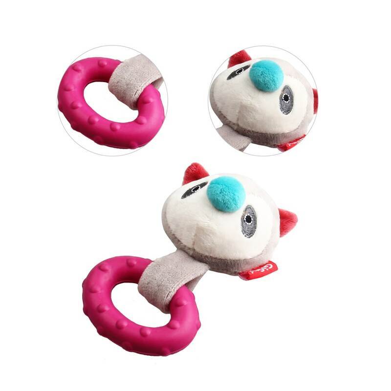 GiGwi (ГиГви) Suppa Puppa - Игрушка Пуппа с резиновым кольцом и пищалкой для собак (15 см) в E-ZOO