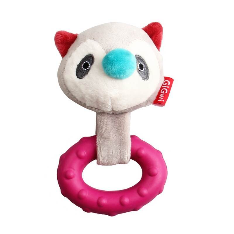 GiGwi (ГиГви) Suppa Puppa - Игрушка Пуппа с резиновым кольцом и пищалкой для собак (15 см) в E-ZOO