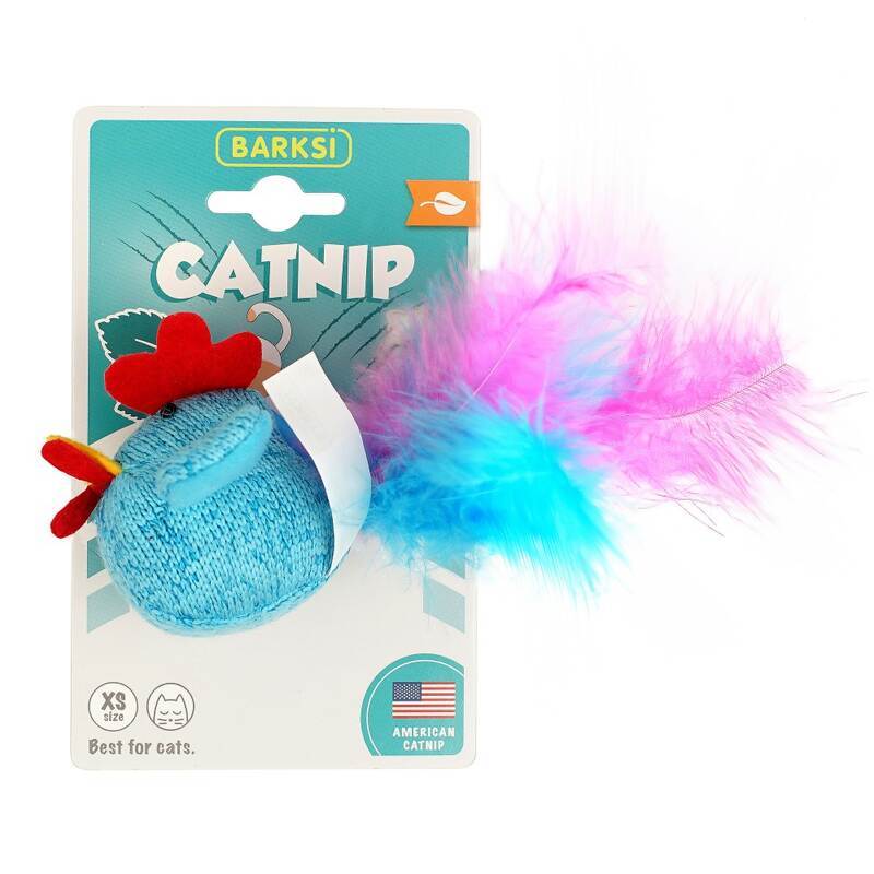 Barksi (Барксі) Chicken Catnip - М'яка іграшка Курча для котів з ароматом котячої м'яти (15 см) в E-ZOO