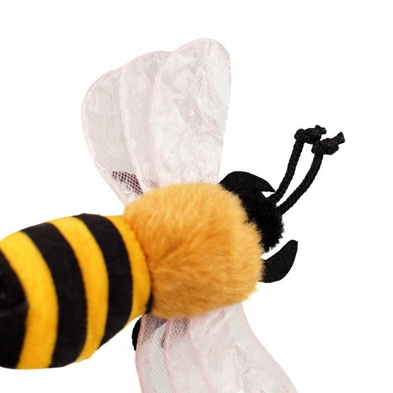 Barksi (Баркси) Bee Catnip - Мягкая игрушка Пчелка для котов с ароматом кошачьей мяты (10 см) в E-ZOO