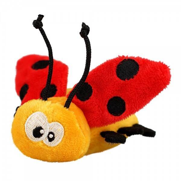 Barksi (Баркси) Ladybug Sound Toy - Мягкая игрушка Божья коровка с датчиком прикосновения и звуковым чипом для котов (7 см) в E-ZOO