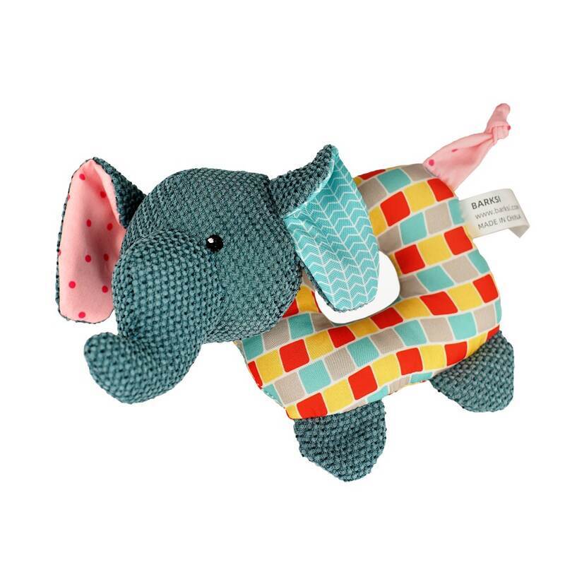 Barksi (Баркси) Elephant Puppy Special - Мягкая игрушка Слон с пищалкой для щенков и собак мелких пород (18 см) в E-ZOO