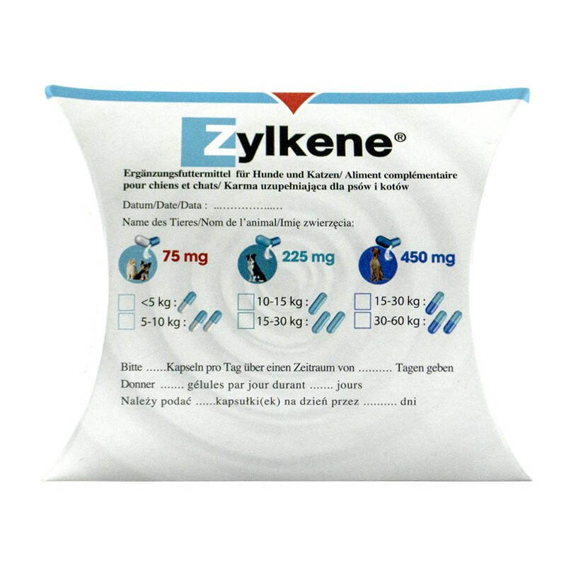 Zylkene (Зілкене) by Vetoquinol - Антистресовий препарат для собак та котів (225 мг / 10 табл.) в E-ZOO