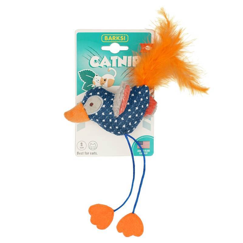 Barksi (Баркси) Bird Catnip - Мягкая игрушка Птичка с ароматом кошачьей мяты (28 см) в E-ZOO