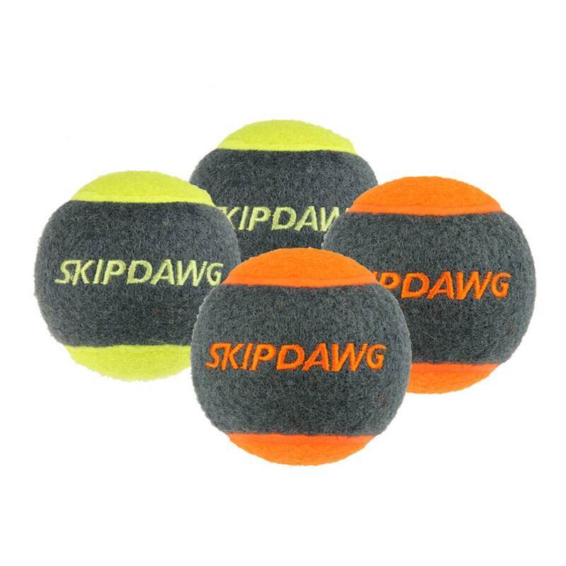 Skipdawg (Скипдог) Tennis Ball Set - Набор теннисных мячей с пищалкой для собак (6,4 см / 4 шт.) в E-ZOO