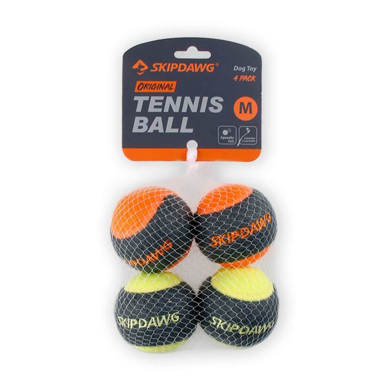 Skipdawg (Скіпдог) Tennis Ball Set - Набір тенісних м'ячів із пищалкою для собак (6,4 см / 4 шт.) в E-ZOO
