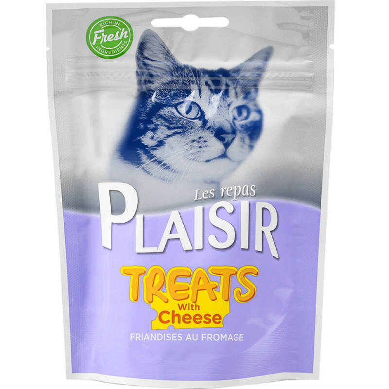 Plaisir (Плезир) Snacks with Cheesey - Лакомство с сыром для котов (60 г) в E-ZOO