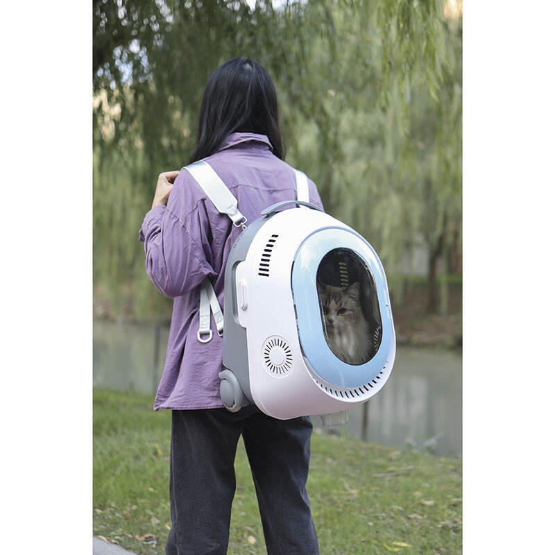 M-Pets (М-Петс) Trolley Pet Travel Backpack - Рюкзак с подсветкой для перевозки котов и собак малых пород (35,7x30,8x47,7 см) в E-ZOO