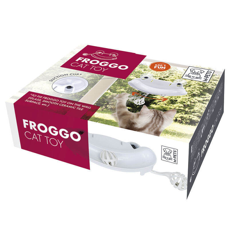 M-Pets (М-Петс) Froggo Cat Toy - Игрушка на присосках Фрогго для котов (17x18,5x6 см) в E-ZOO