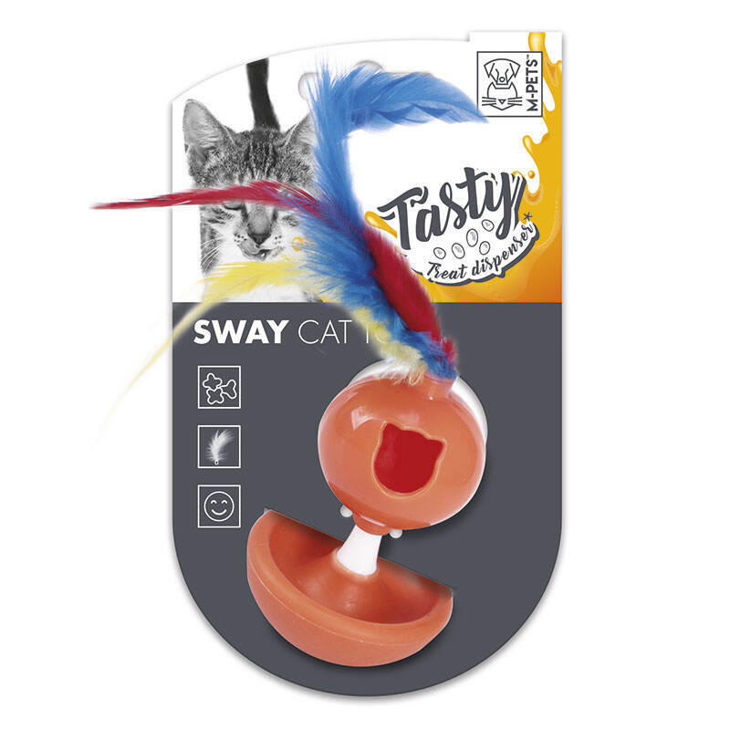 M-Pets (М-Петс) Sway Cat Toy Tasty Dispenser - Игрушка-диспенсер лакомств Свай для котов (13,5х9,5х16,8 см) в E-ZOO