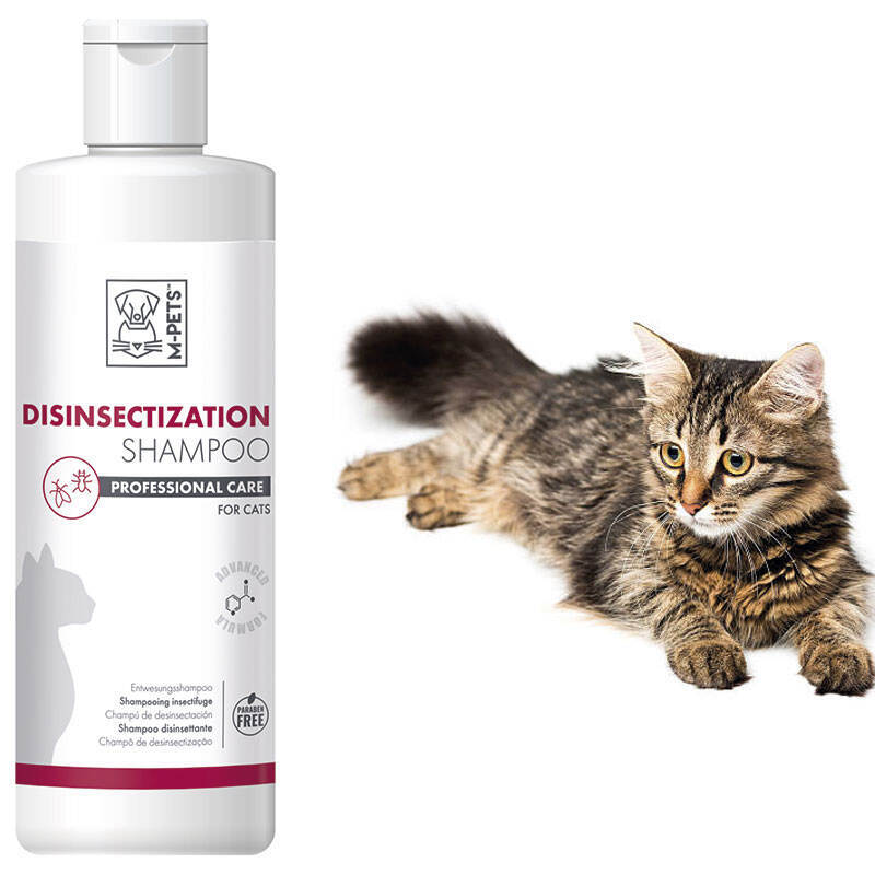 M-Pets (М-Петс) Cat Disinfectation Shampoo - Дезинфицирующий шампунь для лечения поражений кожи, вызванных эктопаразитами, у котов (250 мл) в E-ZOO