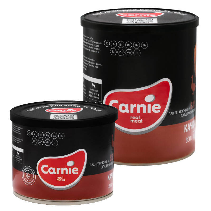 Carnie (Карні) Консервований корм з качкою для собак (паштет) (200 г) в E-ZOO