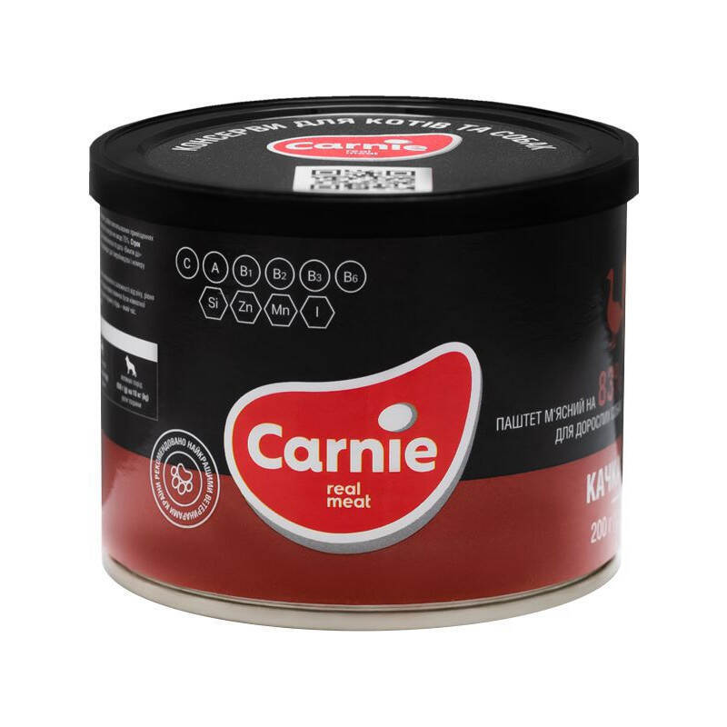 Carnie (Карни) Консервированный корм с уткой для собак (паштет) (200 г) в E-ZOO