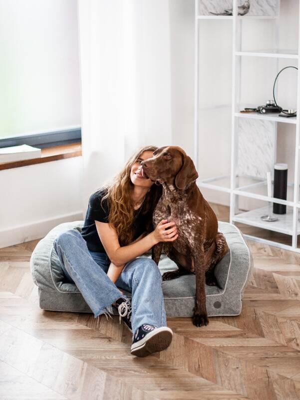 HARLEY & CHO (Харлі енд Чо) Sleeper - Ортопедичний диван для собак із чохлом з меблевої тканини (90х65 см) в E-ZOO
