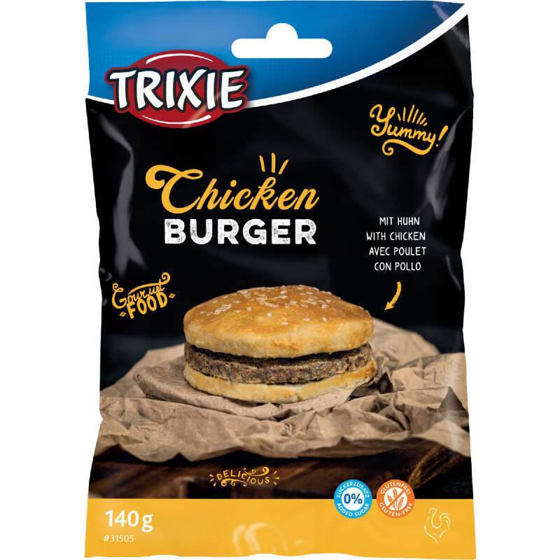 Trixie (Трикси) Chicken Burger – Лакомство Бургер с курицей для собак (140 г) в E-ZOO