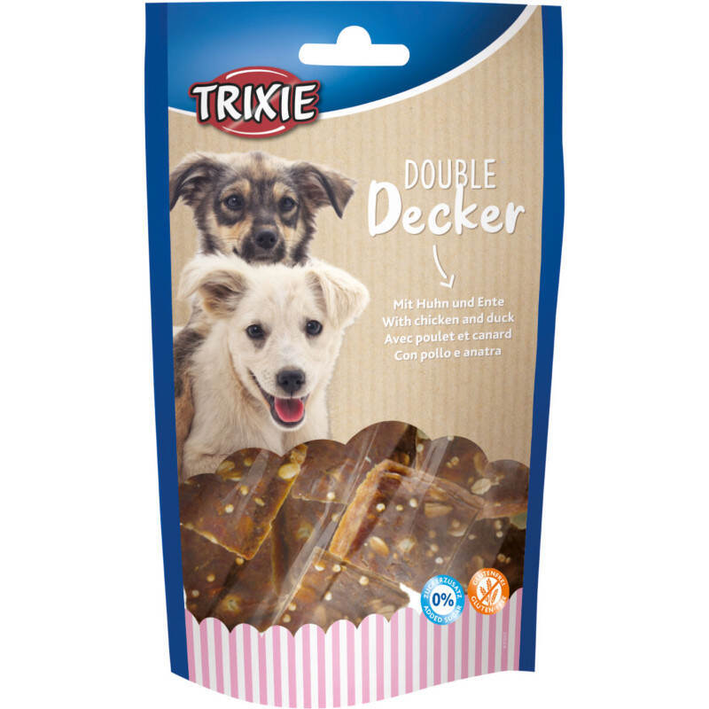 Trixie (Тріксі) Double Decker – Ласощі з куркою та качкою для собак (100 г) в E-ZOO