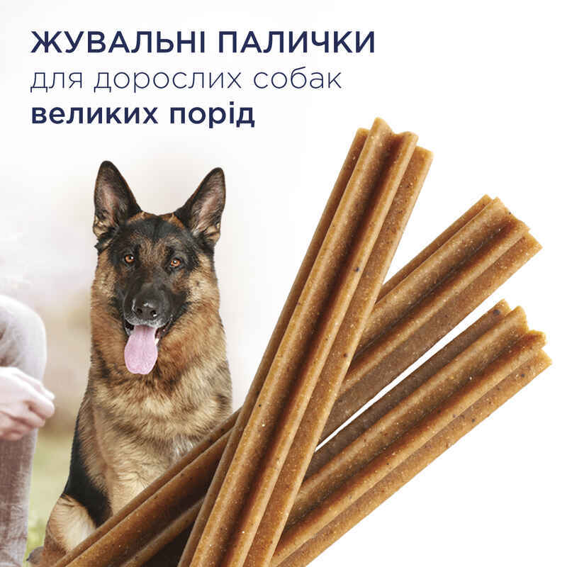 Club 4 Paws (Клуб 4 Лапи) Premium Dental Sticks - Жувальні палички для дорослих собак великих порід (117 г) в E-ZOO