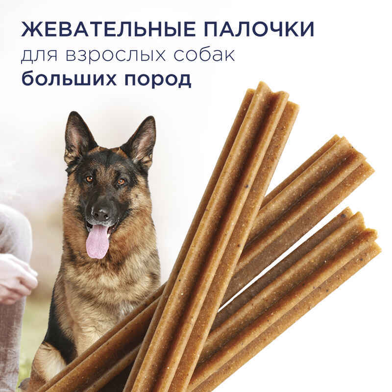 Club 4 Paws (Клуб 4 Лапы) Premium Dental Sticks - Жевательные палочки для взрослых собак крупных пород (117 г) в E-ZOO