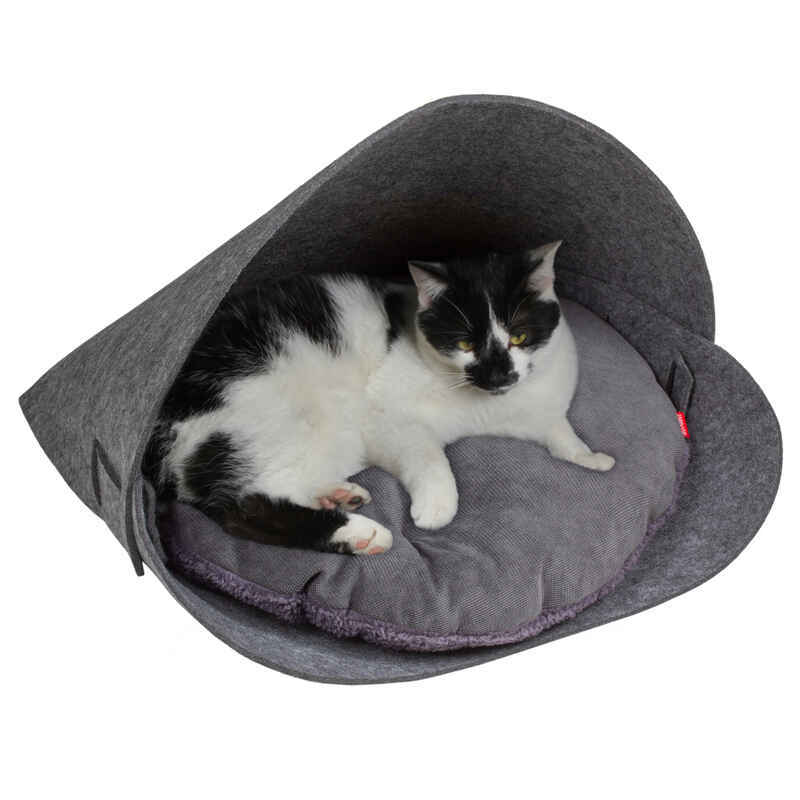 Red Point (Ред Поінт) Shell Bed - Лежак-мушля зі знімною подушкою для котів та собак мініатюрних порід (55х48х45 см) в E-ZOO