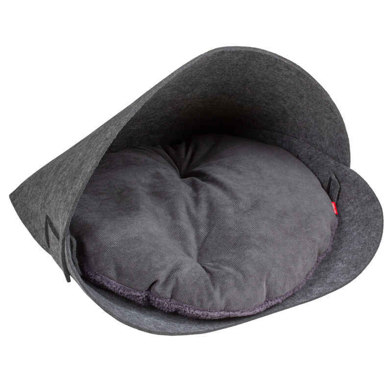 Red Point (Рэд Поинт) Shell Bed - Лежак-ракушка со съемной подушкой для котов и собак миниатюрных пород (55х48х45 см) в E-ZOO