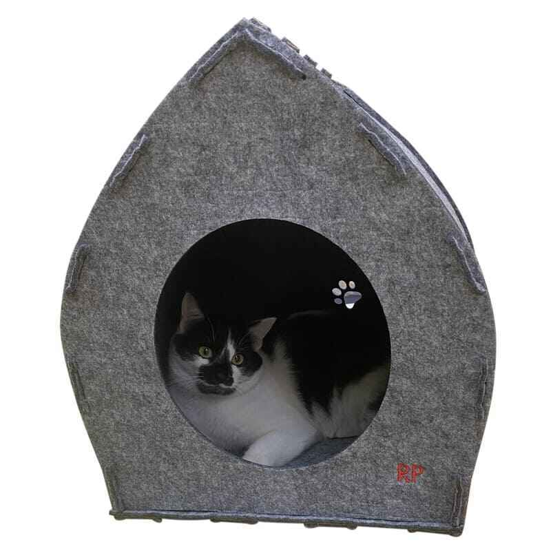Red Point (Ред Поінт) Pet House - Повстяний будиночок-лежак для собак малих порід і котів (47х43х43 см) в E-ZOO