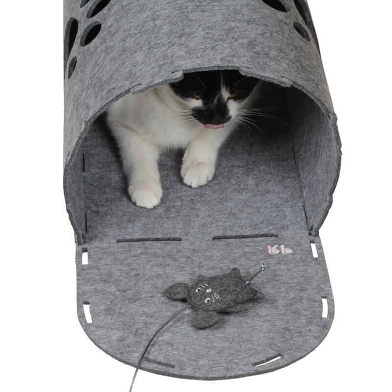 Homecat 50 см х 50 см х 45 см игровой домик-туннель для кошек мышка