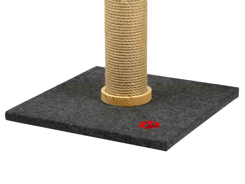 Red Point (Рэд Поинт) Scratch Big Shelf - Когтеточка-столбик с большой полкой и игрушкой для котов (40х40х76 см) в E-ZOO
