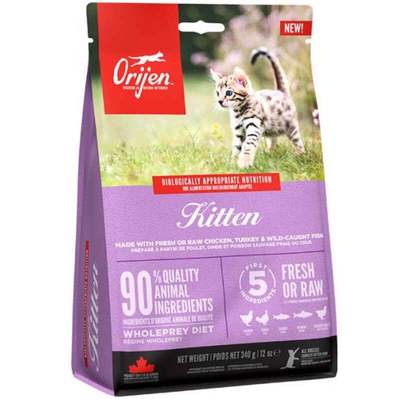 Orijen (Ориджен) Kitten - Сухой корм с мясом птицы и рыбы для котят (340 г) в E-ZOO