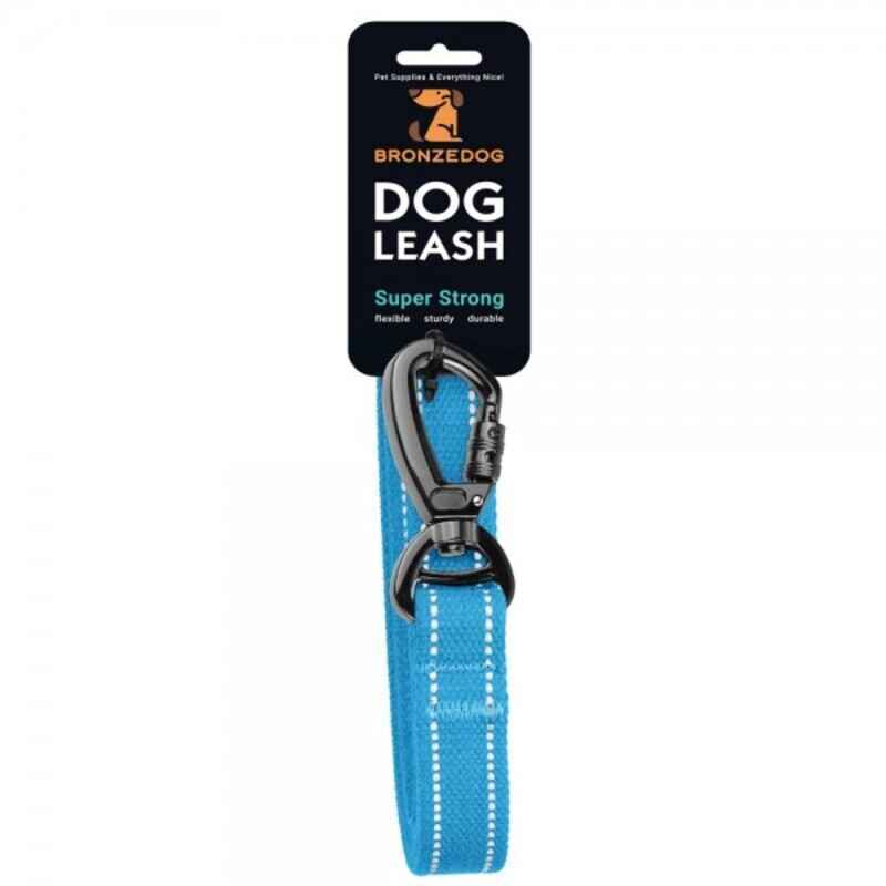 Bronzedog (Бронздог) Сotton Dog Leash Super Strong - Брезентовий повідець для собак із суцільнолитим карабіном з фіксатором (1,6х200 см) в E-ZOO