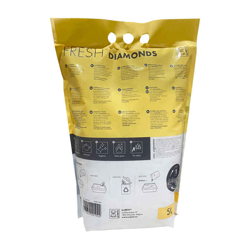 M-Pets (М-Петс) Fresh Diamonds Silica Cat Litter Unscented – Наполнитель силикагелевый для кошачьего туалета без ароматизатора (15 л / 7 кг) в E-ZOO