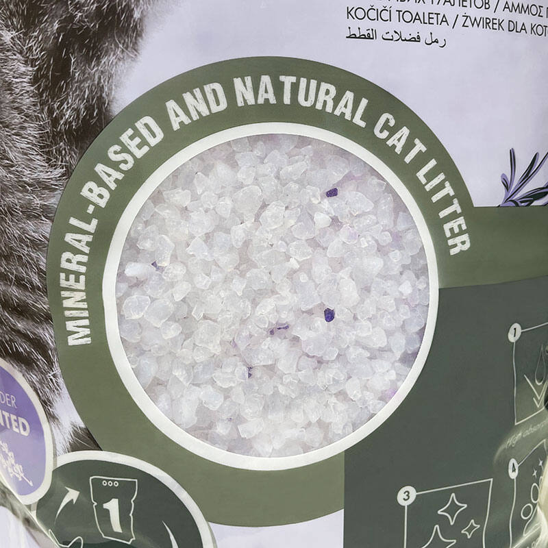 M-Pets (М-Петс) Fresh Diamonds Silica Cat Litter Lavender - Наповнювач силікагелевий для котячого туалету з ароматом лаванди (5 л / 2,2 кг) в E-ZOO