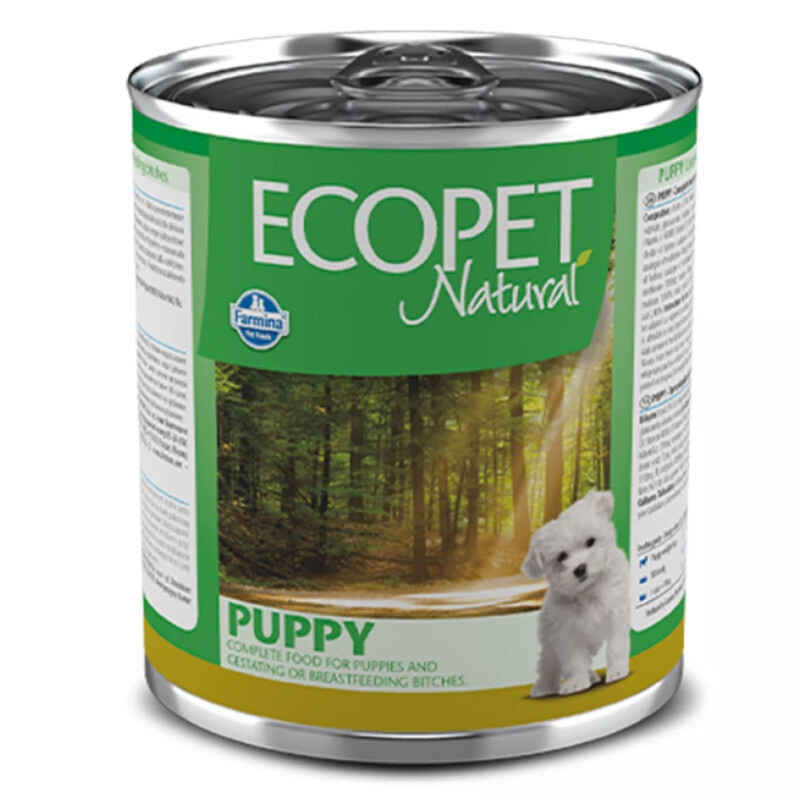 Farmina (Фармина) Ecopet Natural Puppy Chicken – Консервированный корм с курицей для щенков всех пород, беременных и кормящих собак (300 г) в E-ZOO