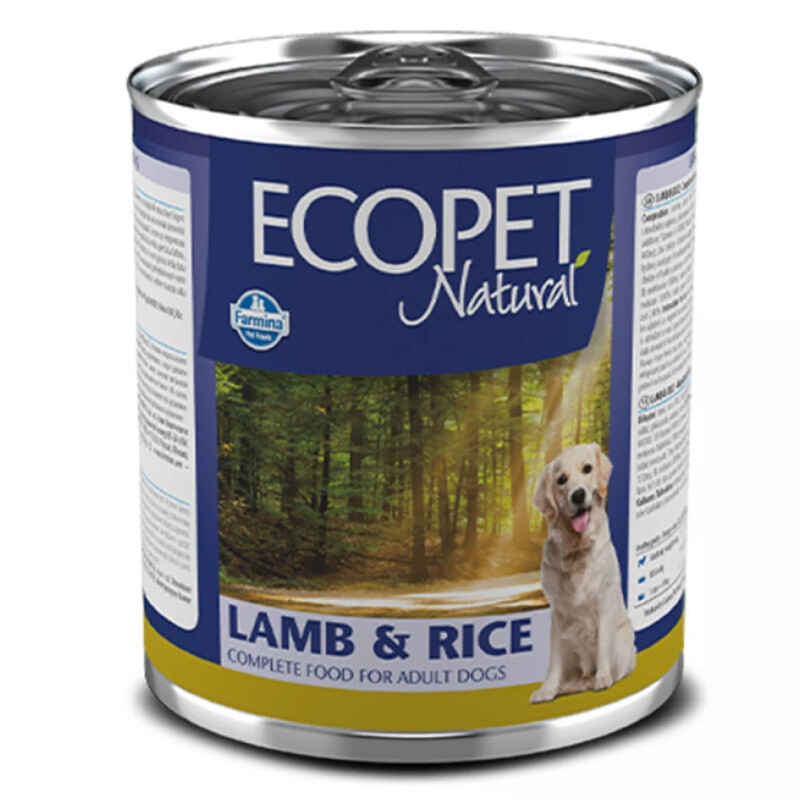 Farmina (Фарміна) Ecopet Natural Dog Lamb&Rice - Консервований корм з ягням та рисом для дорослих собак усіх порід (300 г) в E-ZOO