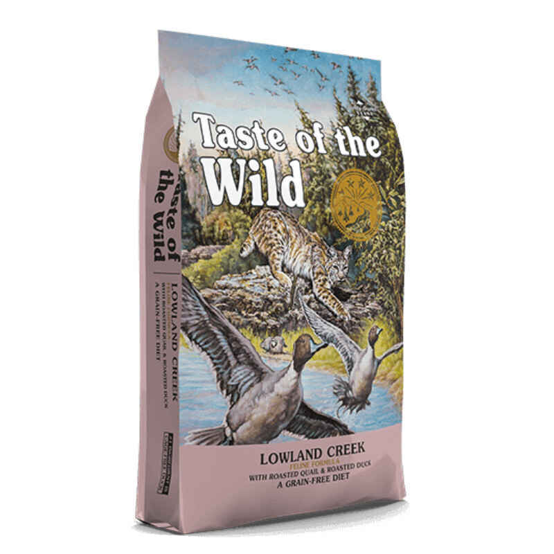 Taste of the Wild (Тейст оф зе Вайлд) Lowland Creek Feline Formula - Сухой корм с перепелом и уткой для кошек (6,6 кг) в E-ZOO