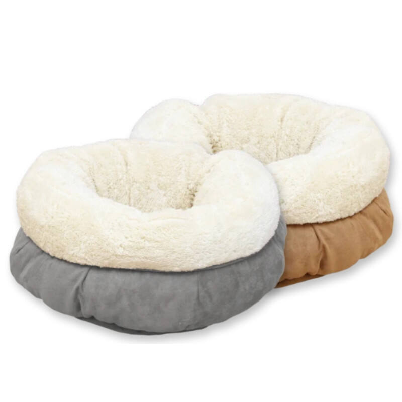 AFP (ЭйЭфПи) Lambswool Donut Bed - Лежак-пончик из овечьей шерсти для собак и котов (45х45х25 см) в E-ZOO