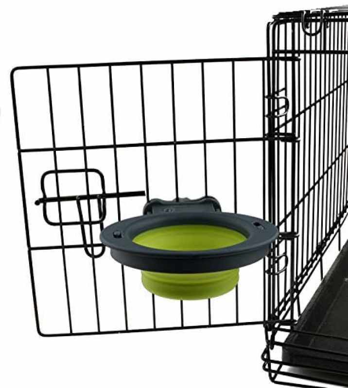 Dexas (Дексас) Collapsible Kennel Bowl - Складная миска с креплением для клетки для собак и кошек (240 мл) в E-ZOO