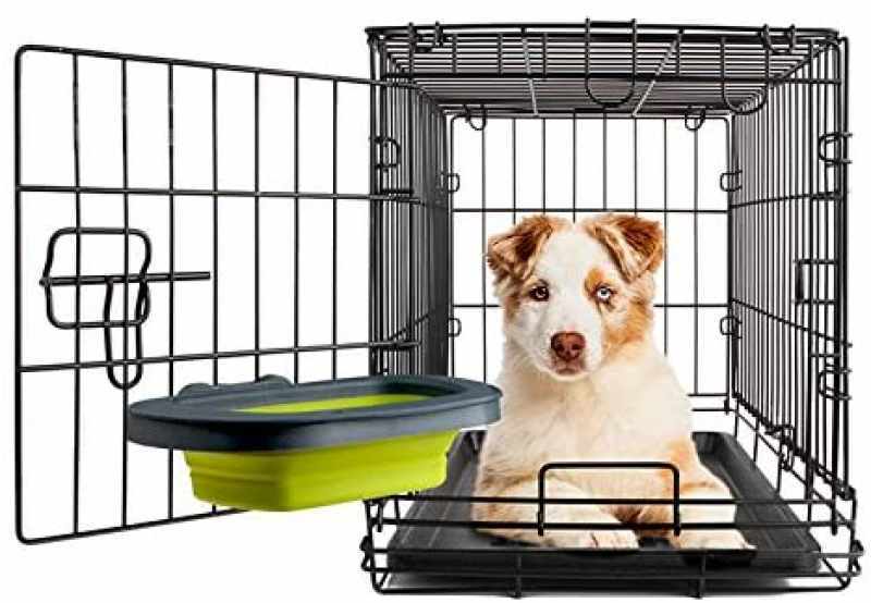 Dexas (Дексас) Collapsible Kennel Bowl - Складна миска з кріпленням для клітки для собак і кішок (240 мл) в E-ZOO