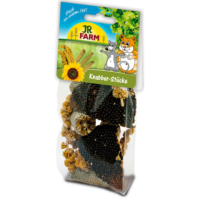 JR Farm (Джиэр Фарм) Nibble Pieces - Прикорм из подсолнухов и проса для грызунов (50 г) в E-ZOO