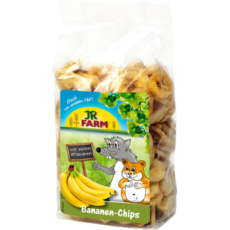 JR Farm (Джиэр Фарм) Banana-Slices - Лакомство банановые чипсы для грызунов (150 г) в E-ZOO