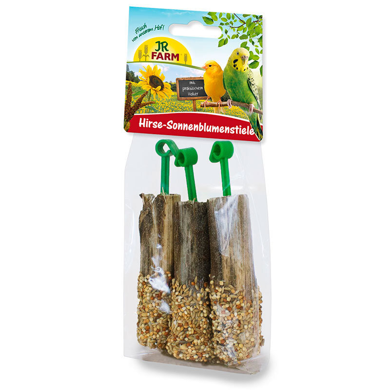 JR Farm (Джиер Фарм) Birds Millet Sunflower Stems - Стебла соняшника з просом для птахів (20 г) в E-ZOO