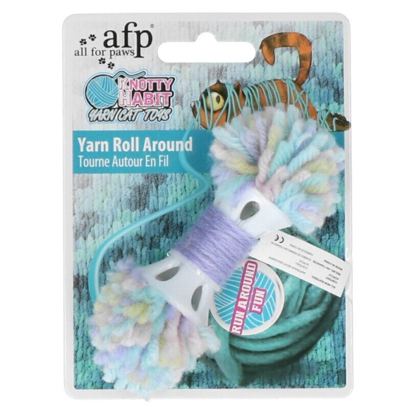 AFP (ЭйЭфПи) Knotty Habit Yarn Roll Around - Игрушка Ролл из пряжи для котов (10,5х4х3 см) в E-ZOO