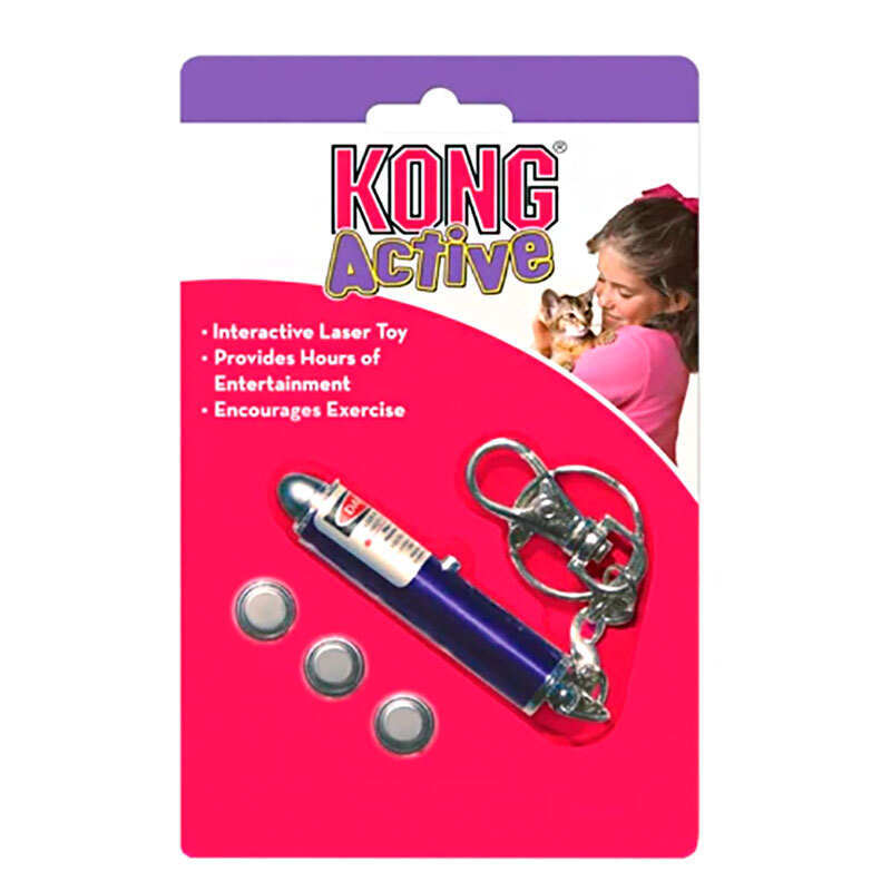 KONG (Конг) Laser Pointer EU - Іграшка Лазерна указка з карабіном для котів (Комплект) в E-ZOO