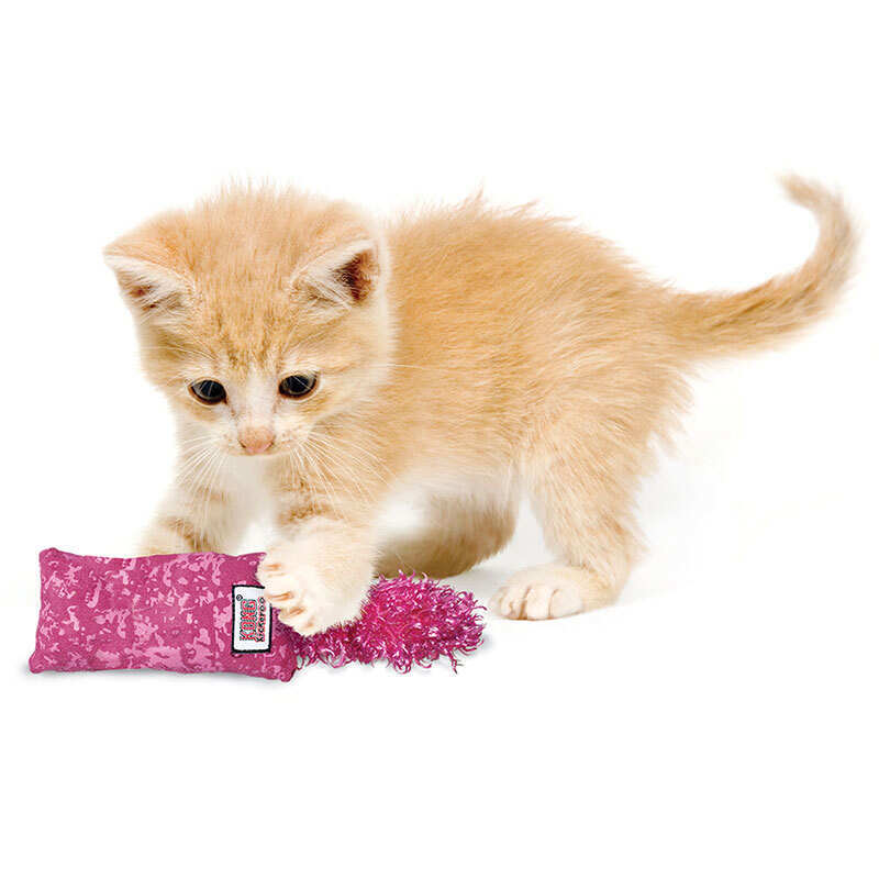 KONG (Конг) Kickeroo Kitten - Іграшка Кікеро з хвостом, що розвіюється для активності кошенят (22х9,5х2,5 см) в E-ZOO