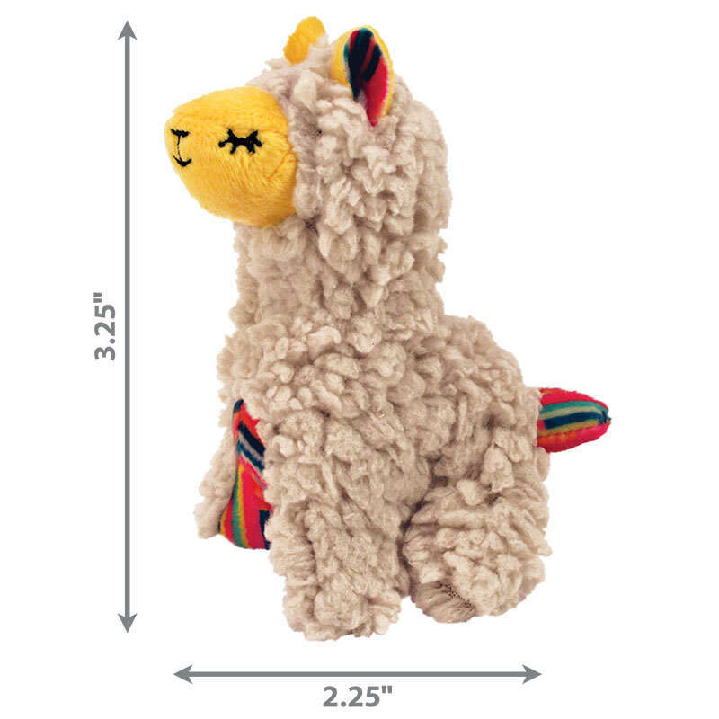 KONG (Конг) Softies Buzzy Llama EU - Интерактивная игрушка Баззи Ллама с мятой для котов (19х12х7 см) в E-ZOO