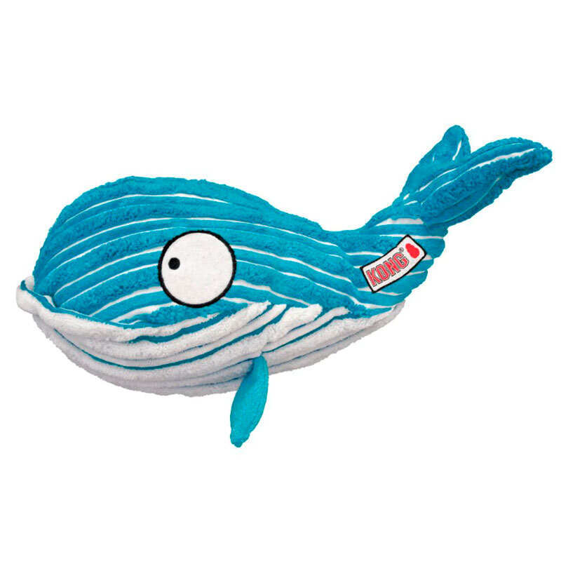 KONG (Конг) Cuteseas Whale - Іграшка м'яка Кит для собак (17,1х8,8 см) в E-ZOO