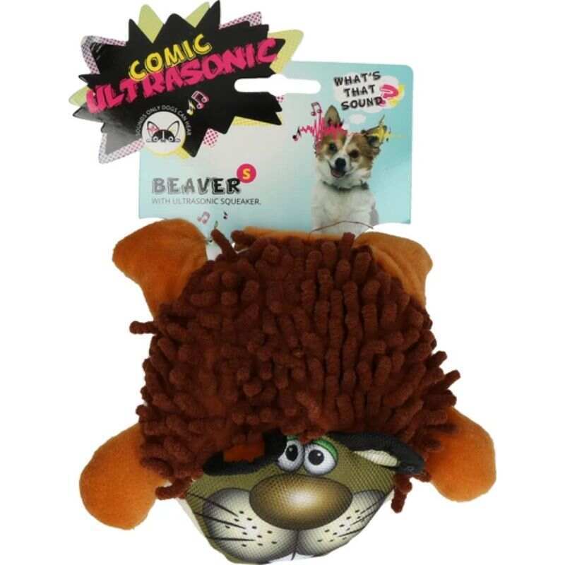Holland Animal Care (Холанд Энимал Кеа) Comic Ultrasonic Beaver - Мягкая ультразвуковая игрушка Бобер для собак (23 см) в E-ZOO